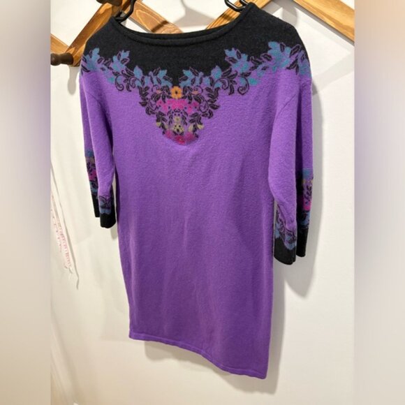 IVKO Intarsia Dress, Floral Pattern - Picture 5 of 11